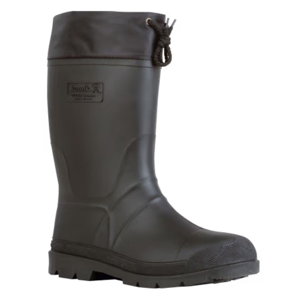 Kamik Forester Rubber Boots for Men - Black - Size 12